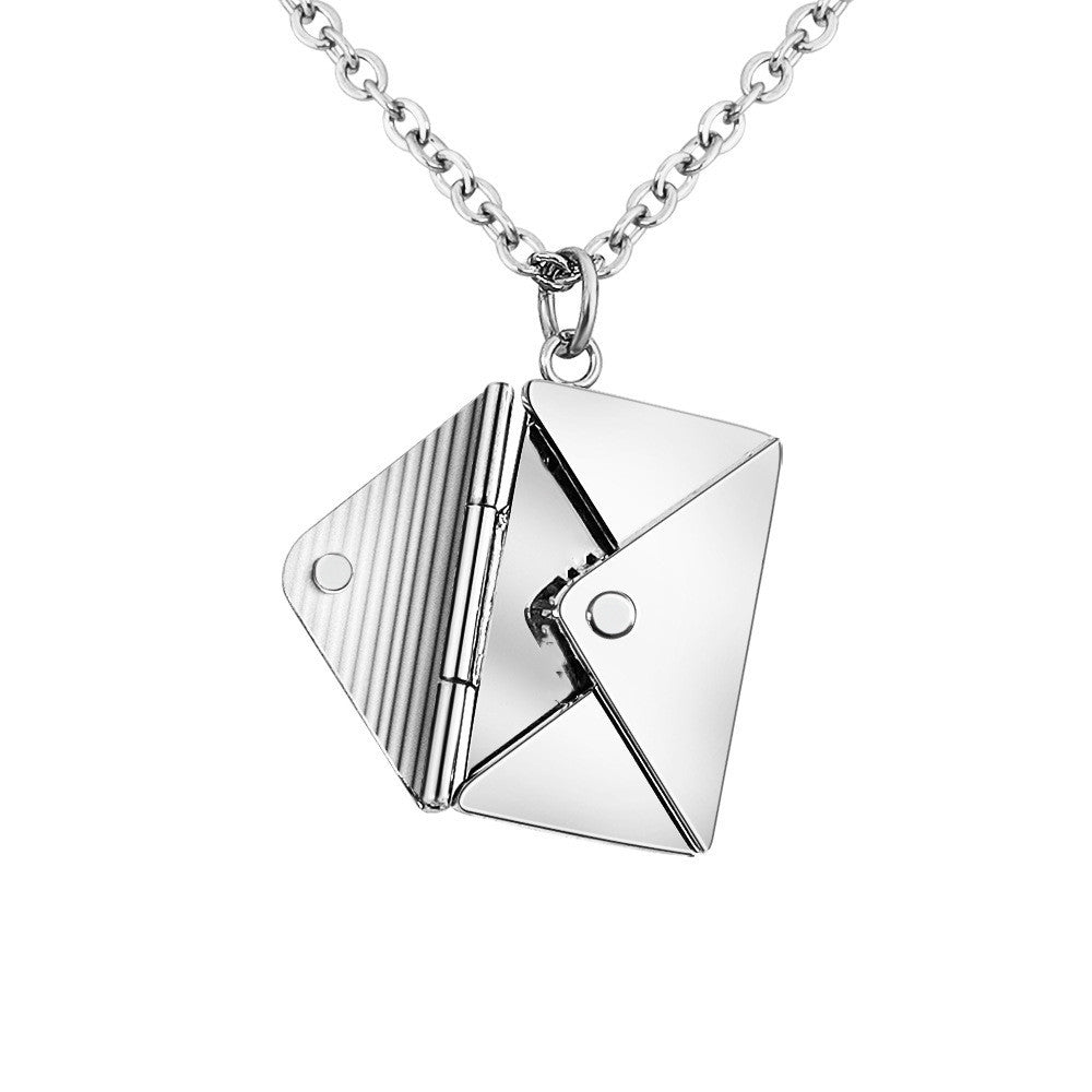 Envelope Necklace - Golden Butterfly Jewellery
