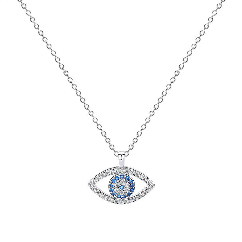 Protective Elegance, S925 Sterling Silver Eye Pendant Necklace for Modern Mystics - Golden Butterfly Jewellery